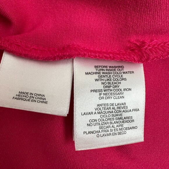 Anne Klein Pink Blouse with Ruching, Small - Picture 3 of 5